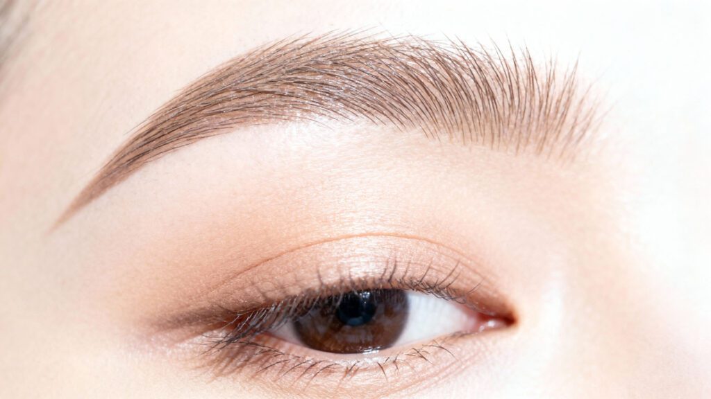 Natural eyebrow makeup for beginners