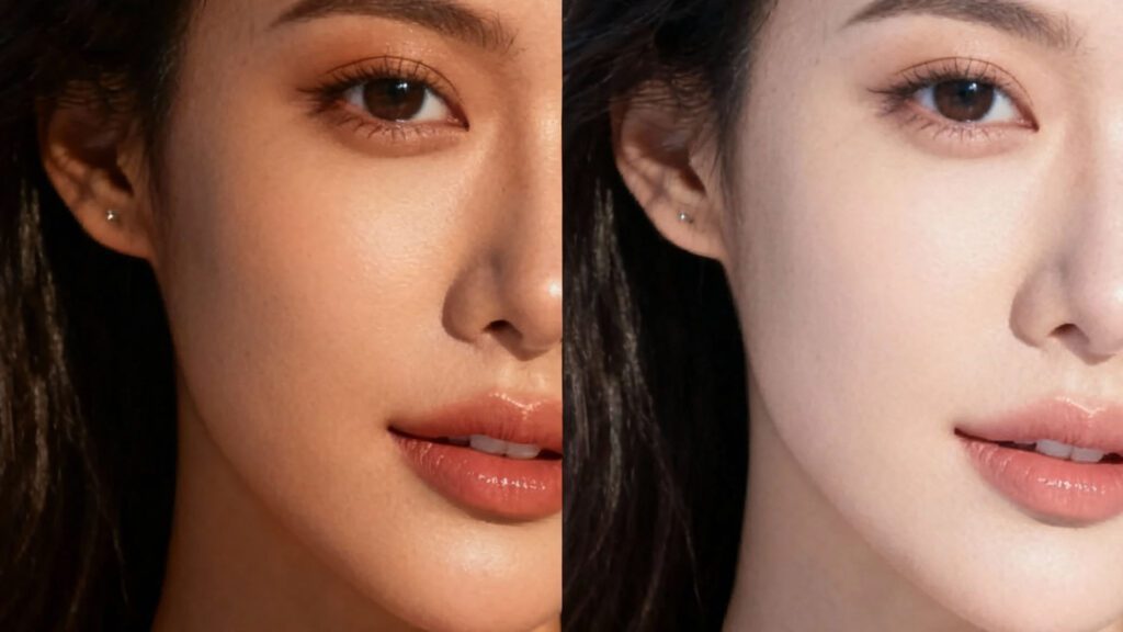 Foundation shade change between summer and winter