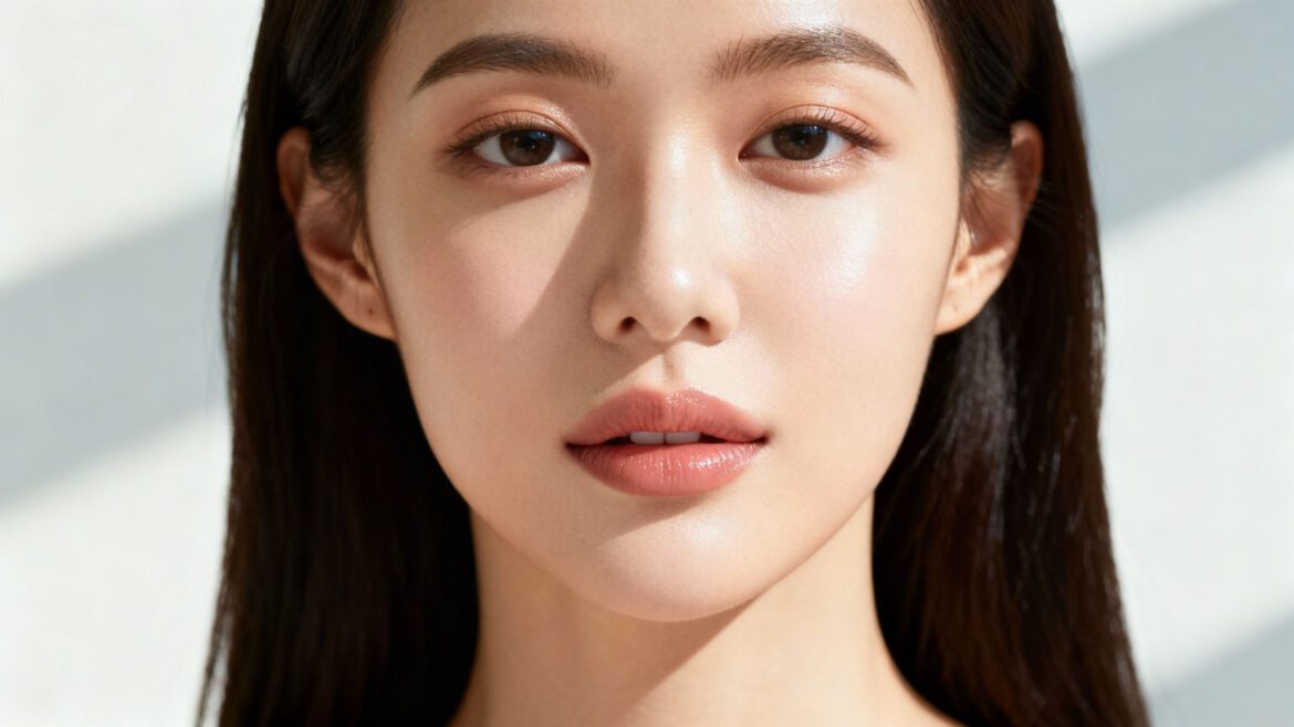 Healthy natural glow achieved through balanced skin care