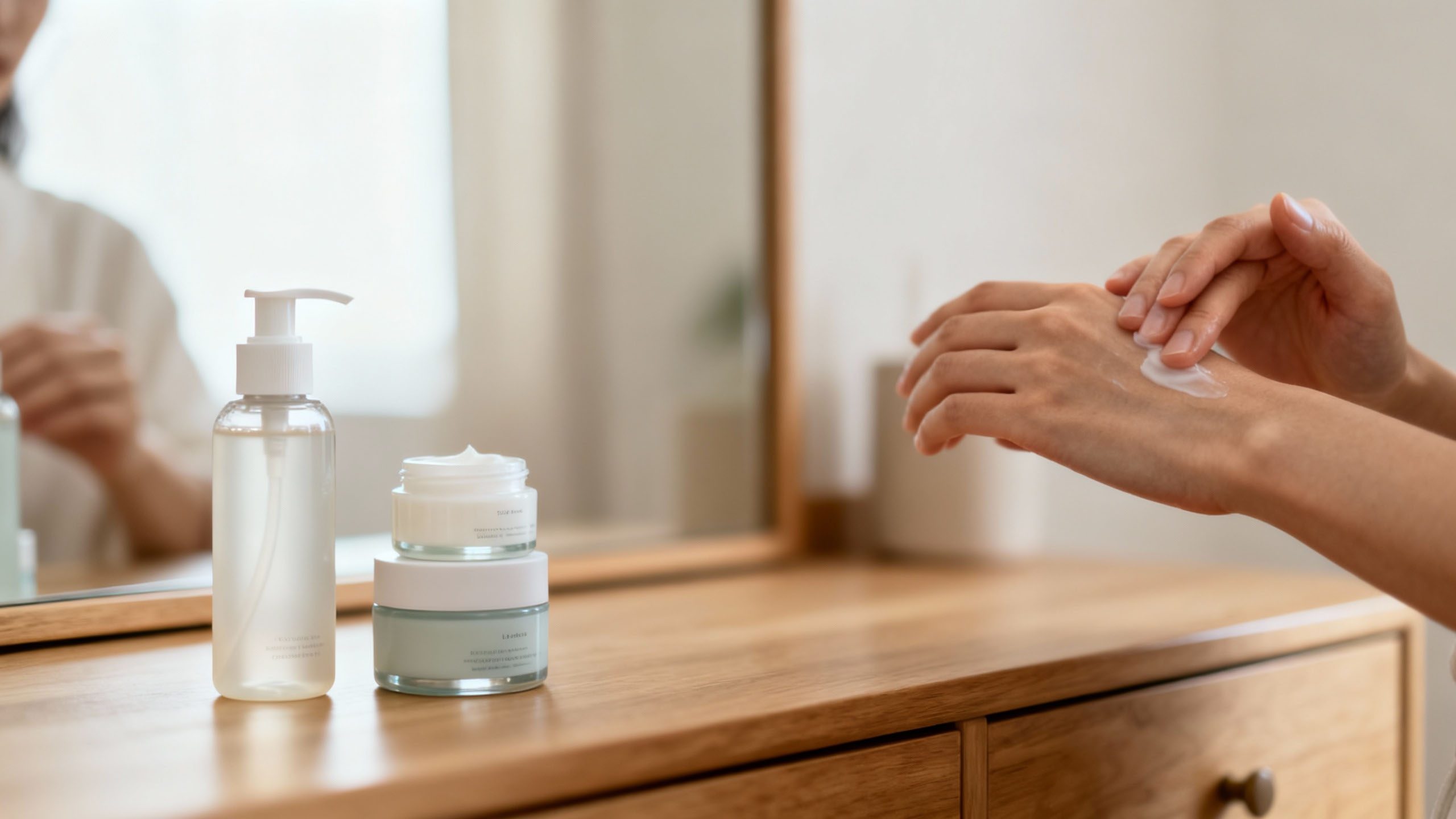 Calming skincare routine for stress-free skin