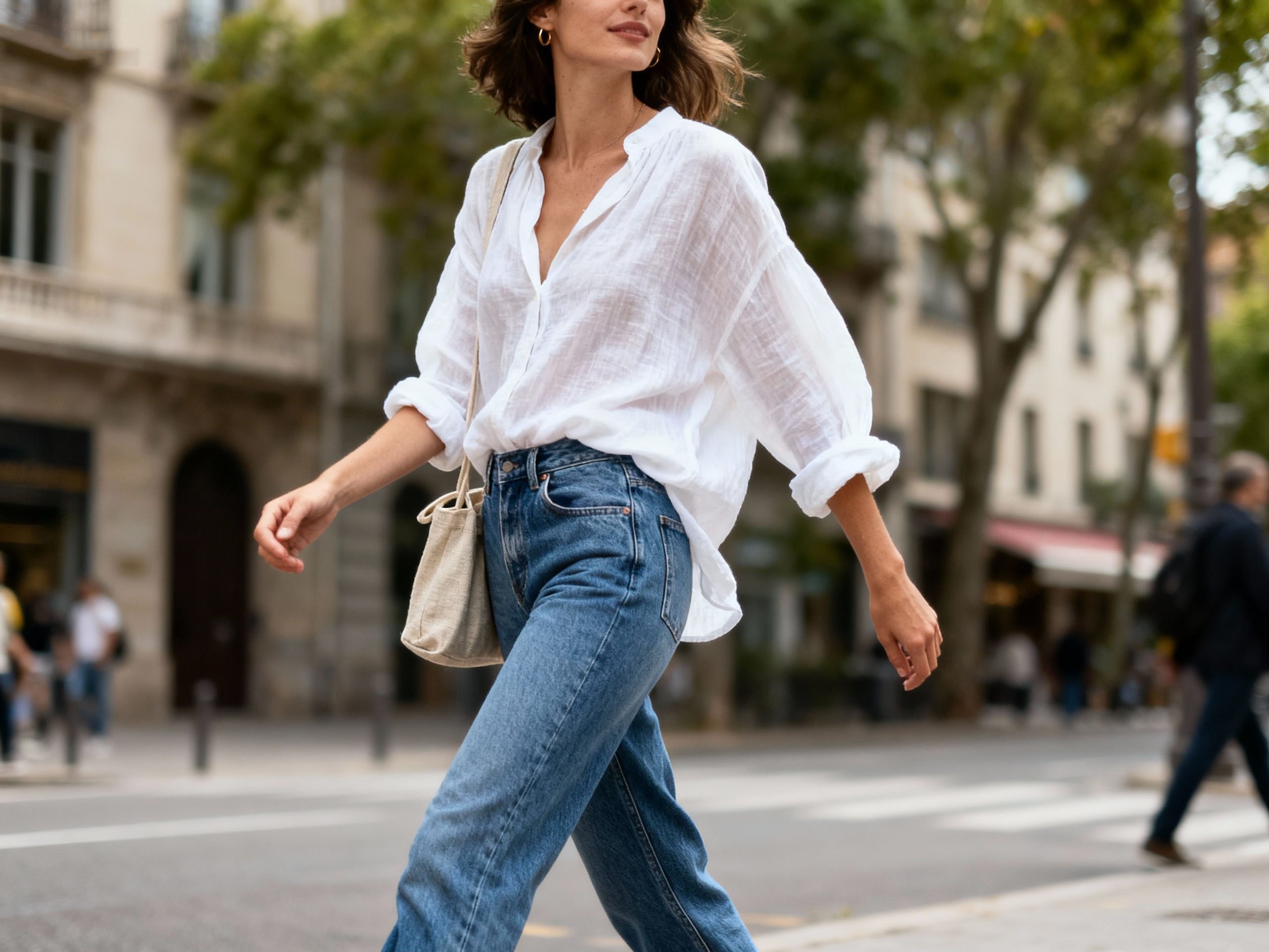 Casual clothes allowing natural movement