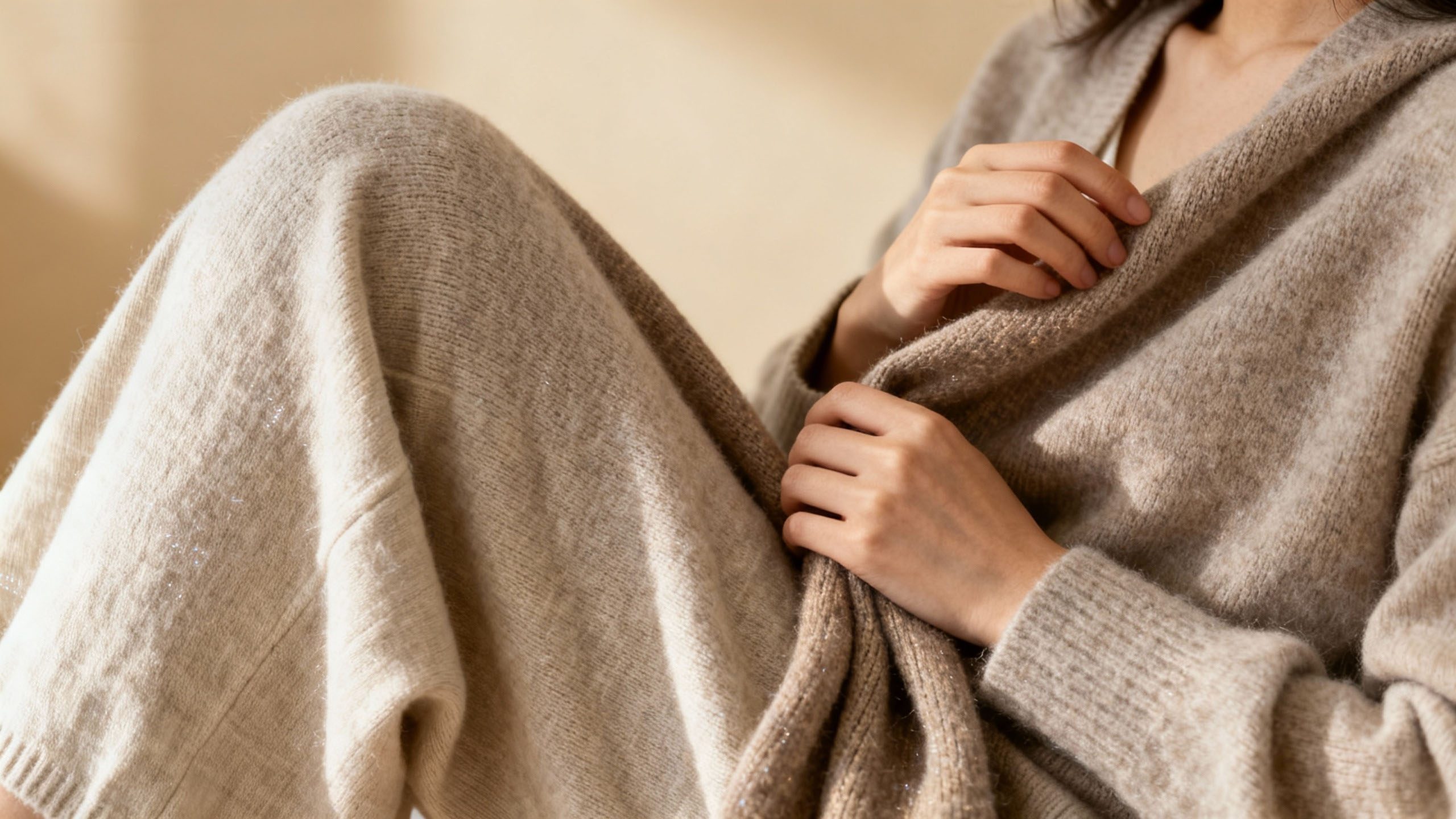 Close-up of higher quality casual fabrics