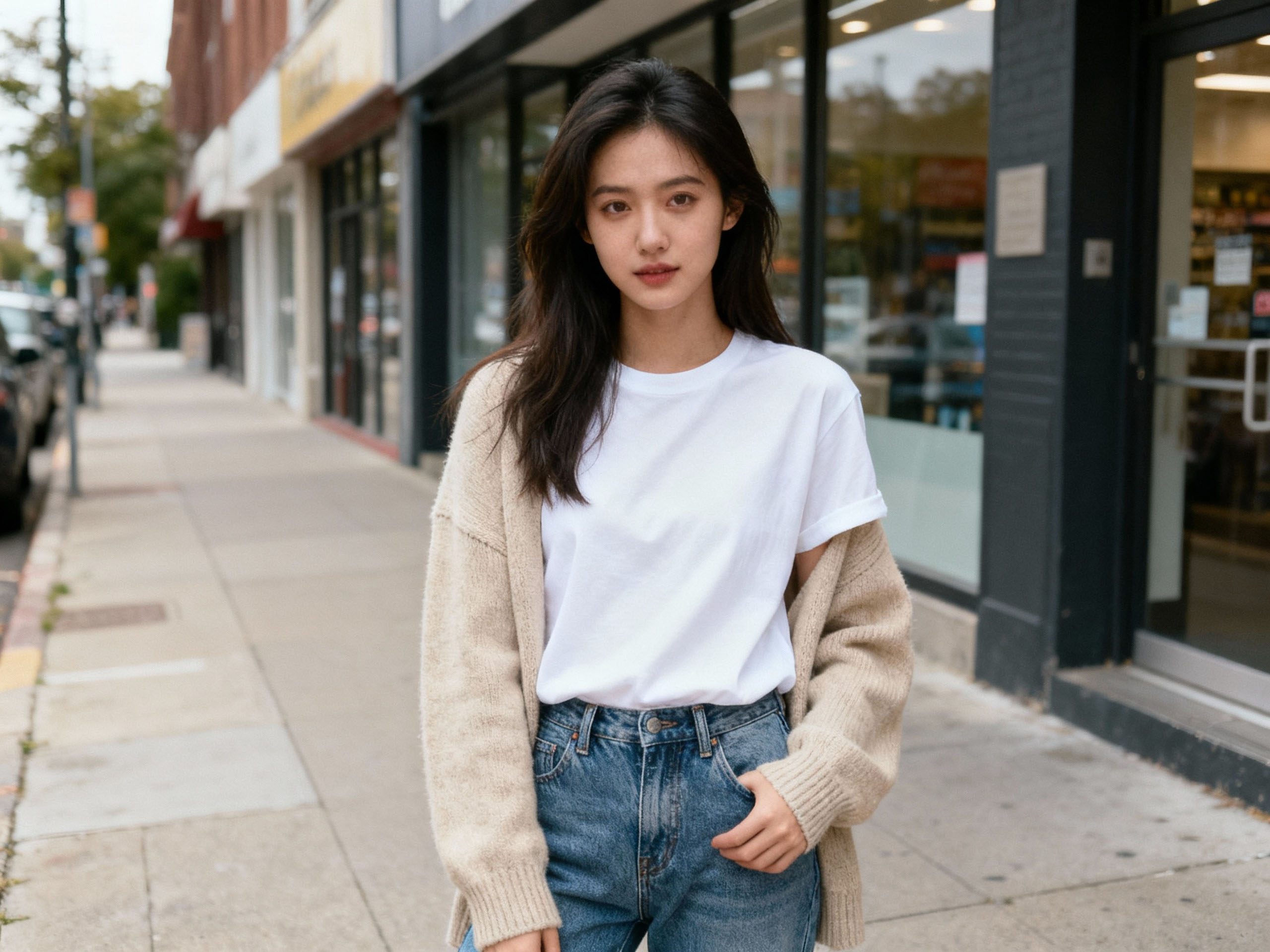 Classic casual jeans styled with everyday outfits