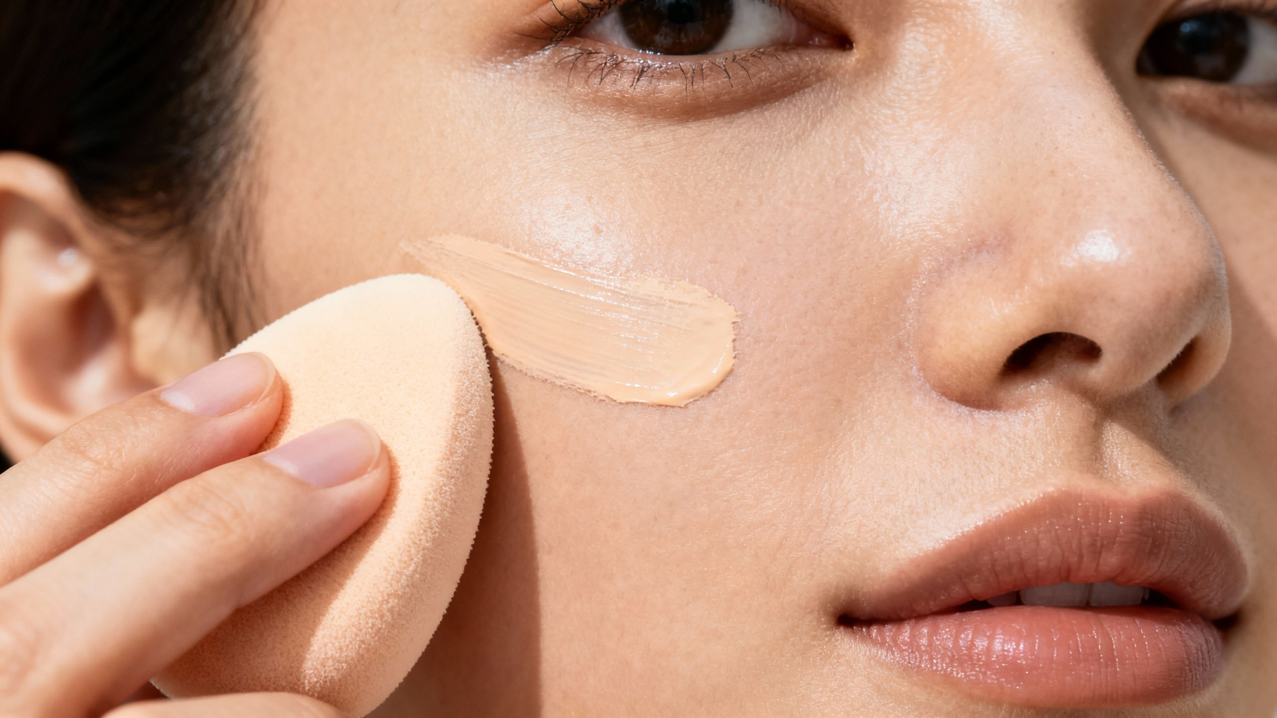 Applying foundation correctly to reduce oxidation