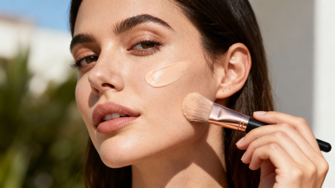 How to apply foundation on dry skin without caking
