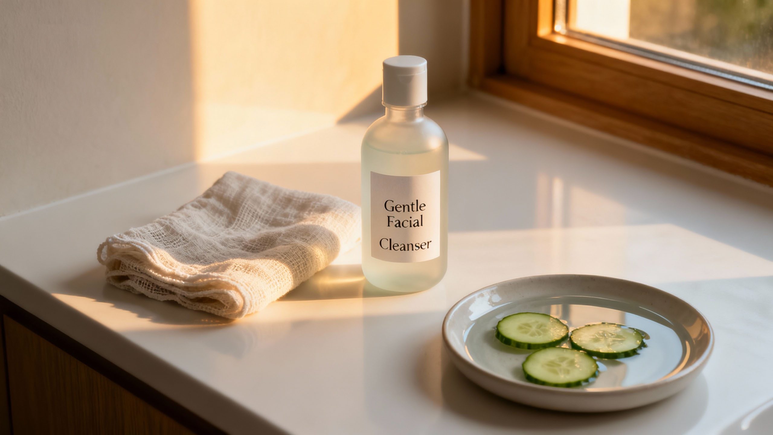 Gentle cleansing routine suitable for all skin types