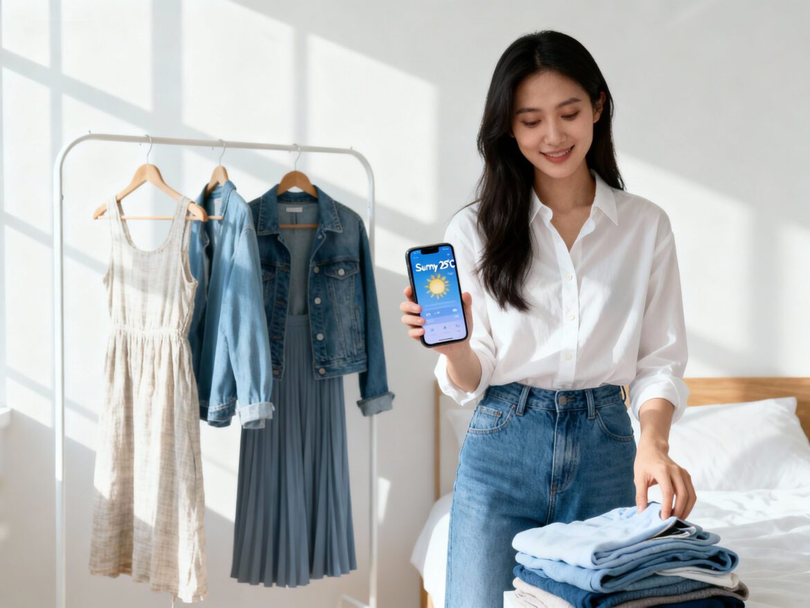 How to plan outfits around the weather