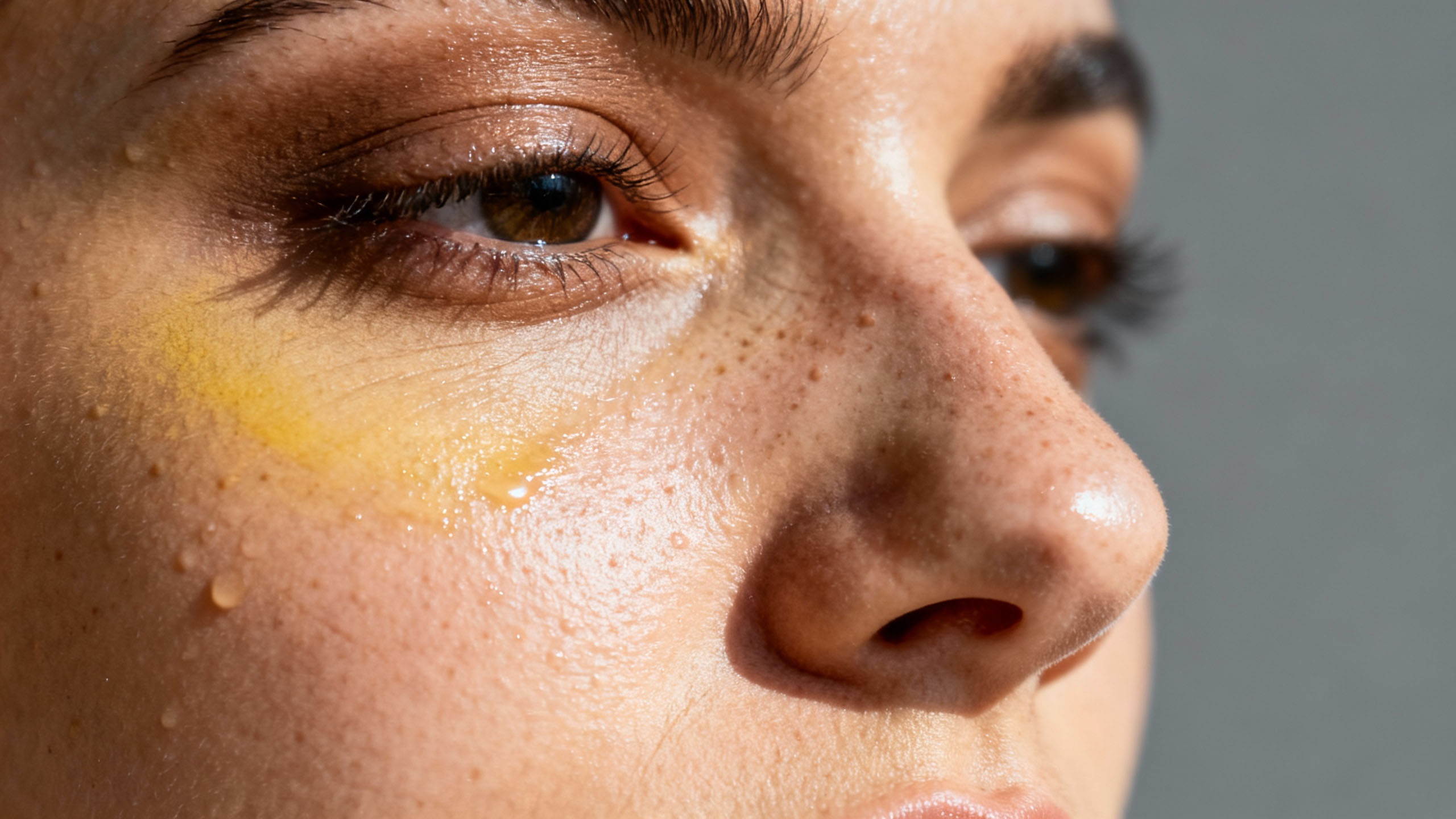 Foundation oxidation on oily skin