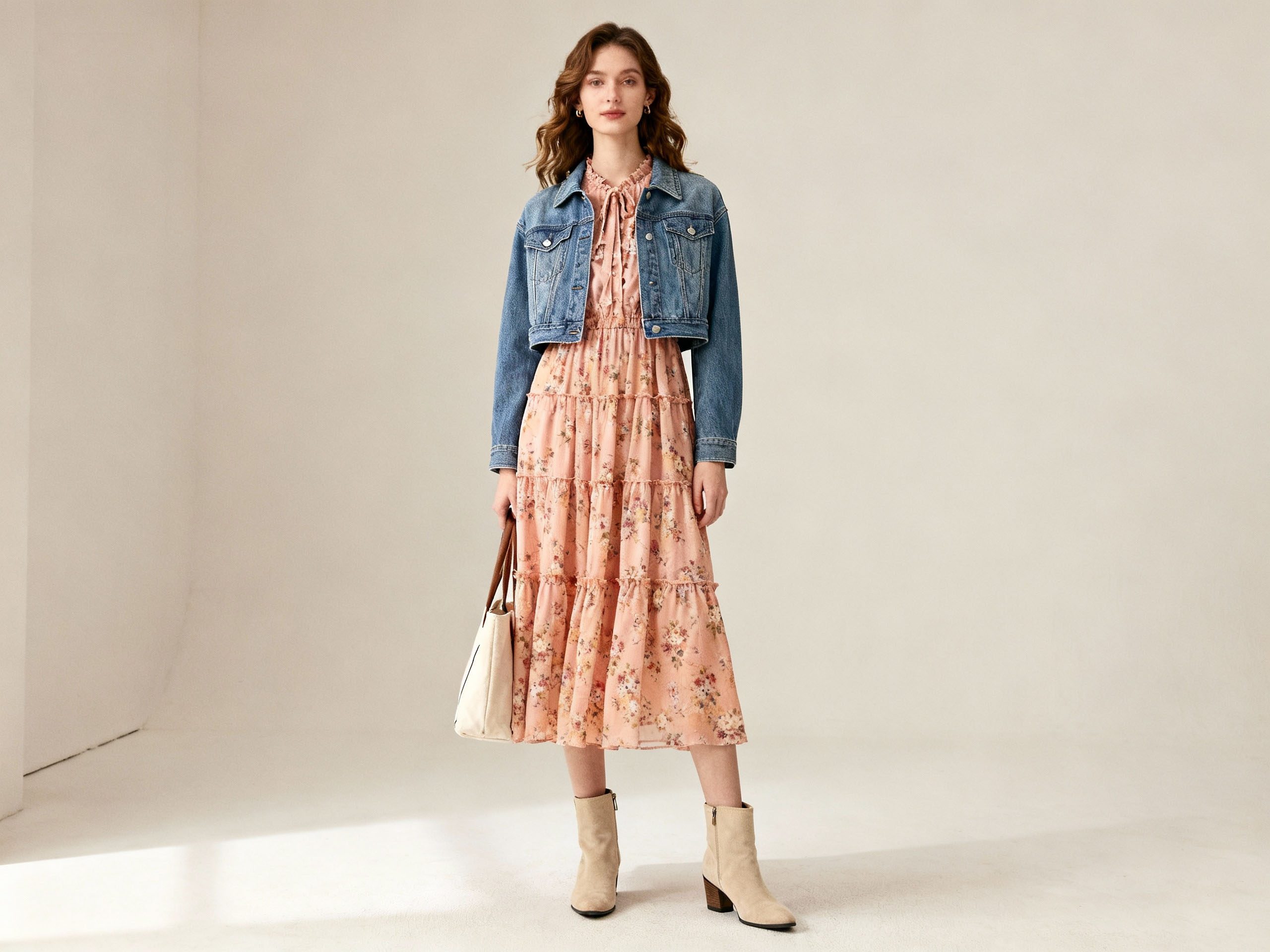 Outfits styled for different seasonal temperatures