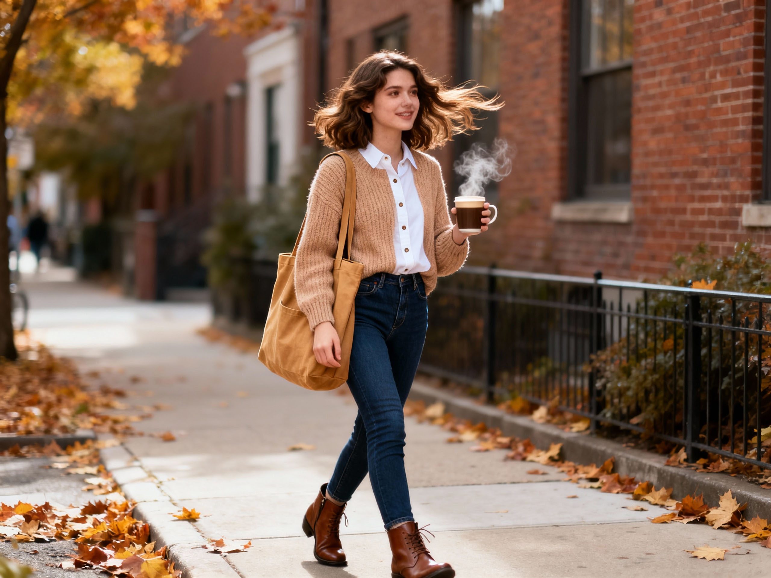 Outfits styled according to seasonal weather