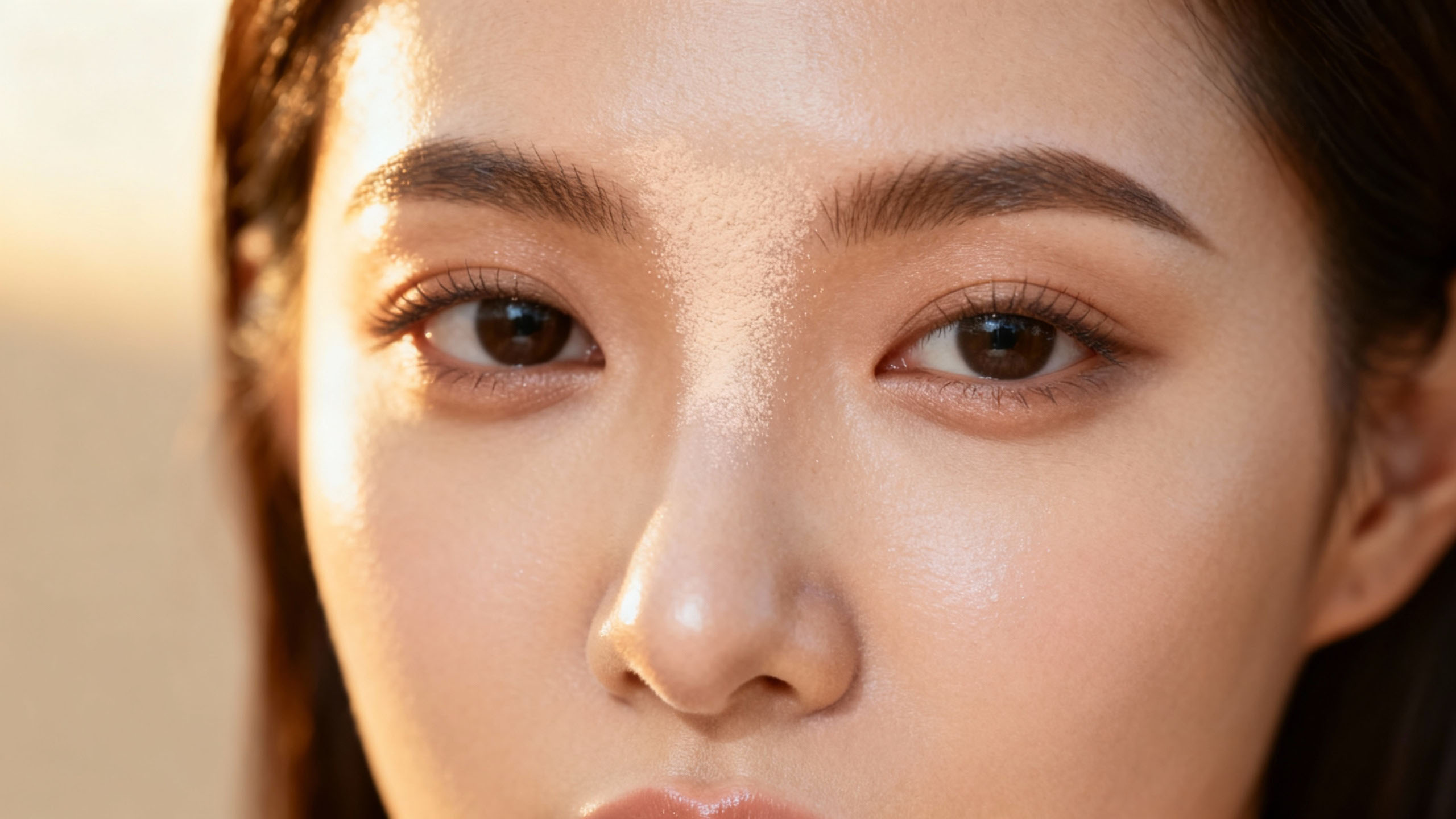 Setting makeup for combination skin