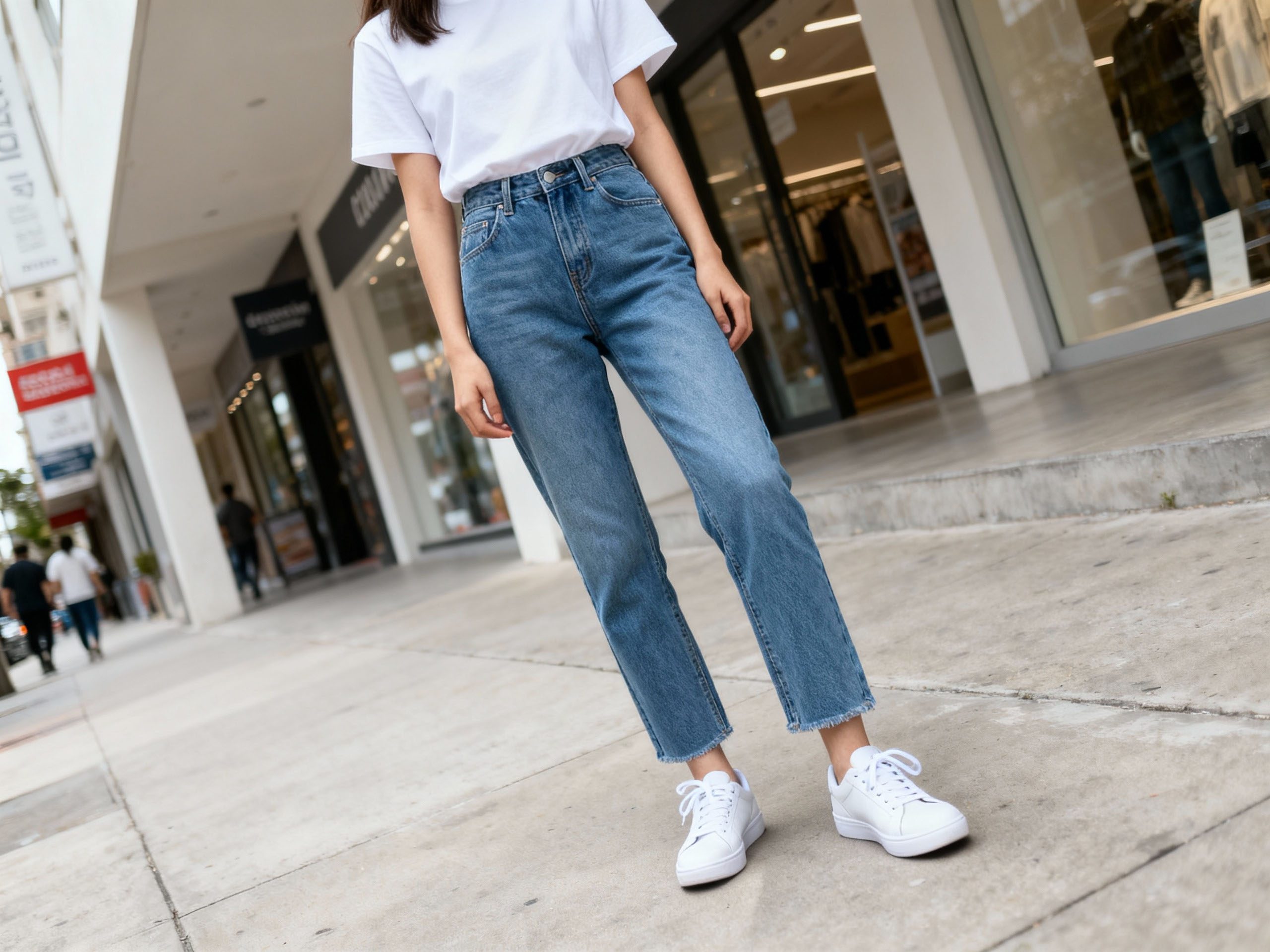 Sneakers With Casual Basics Sneakers styled with classic casual outfits