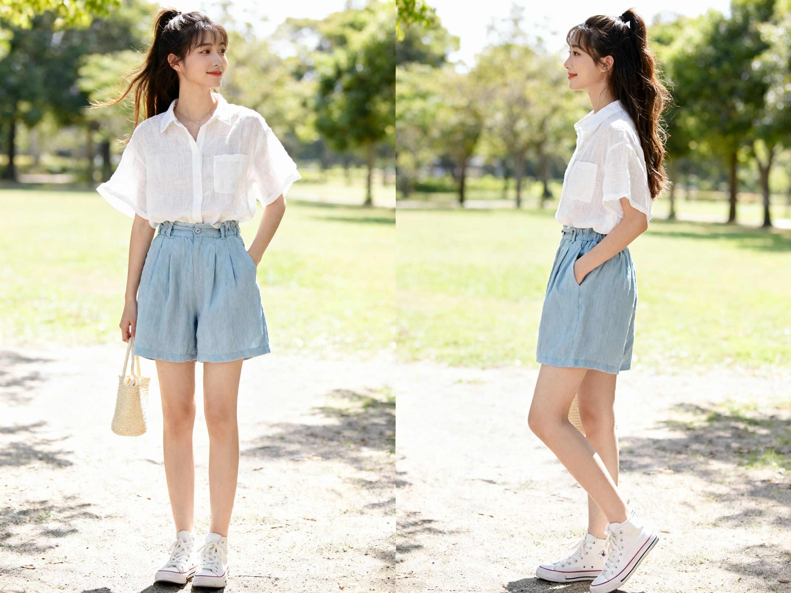 Summer Light Colors Light-colored outfits suitable for summer heat