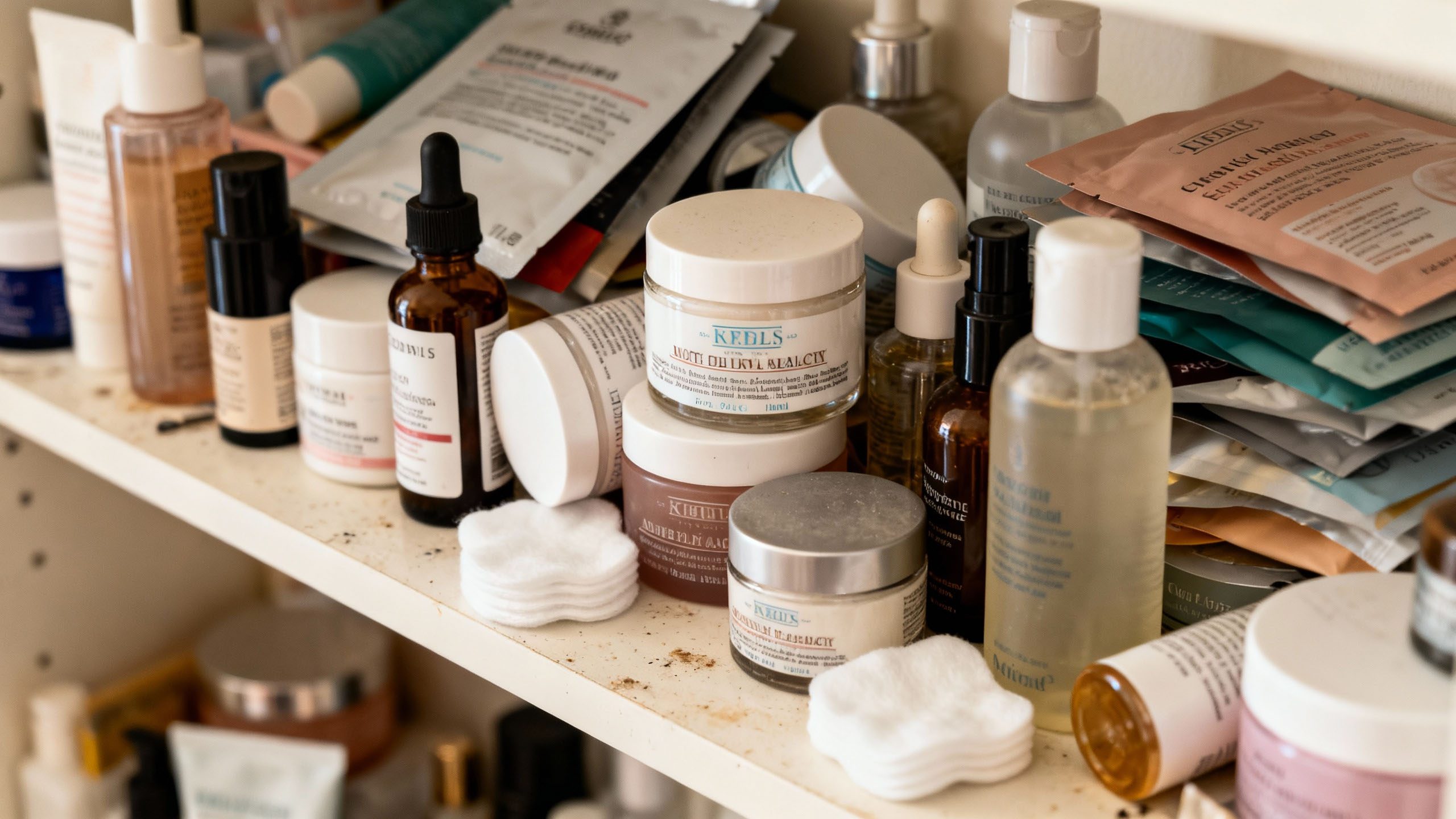 Too Many Skincare Products Using too many skincare products causing skin irritation