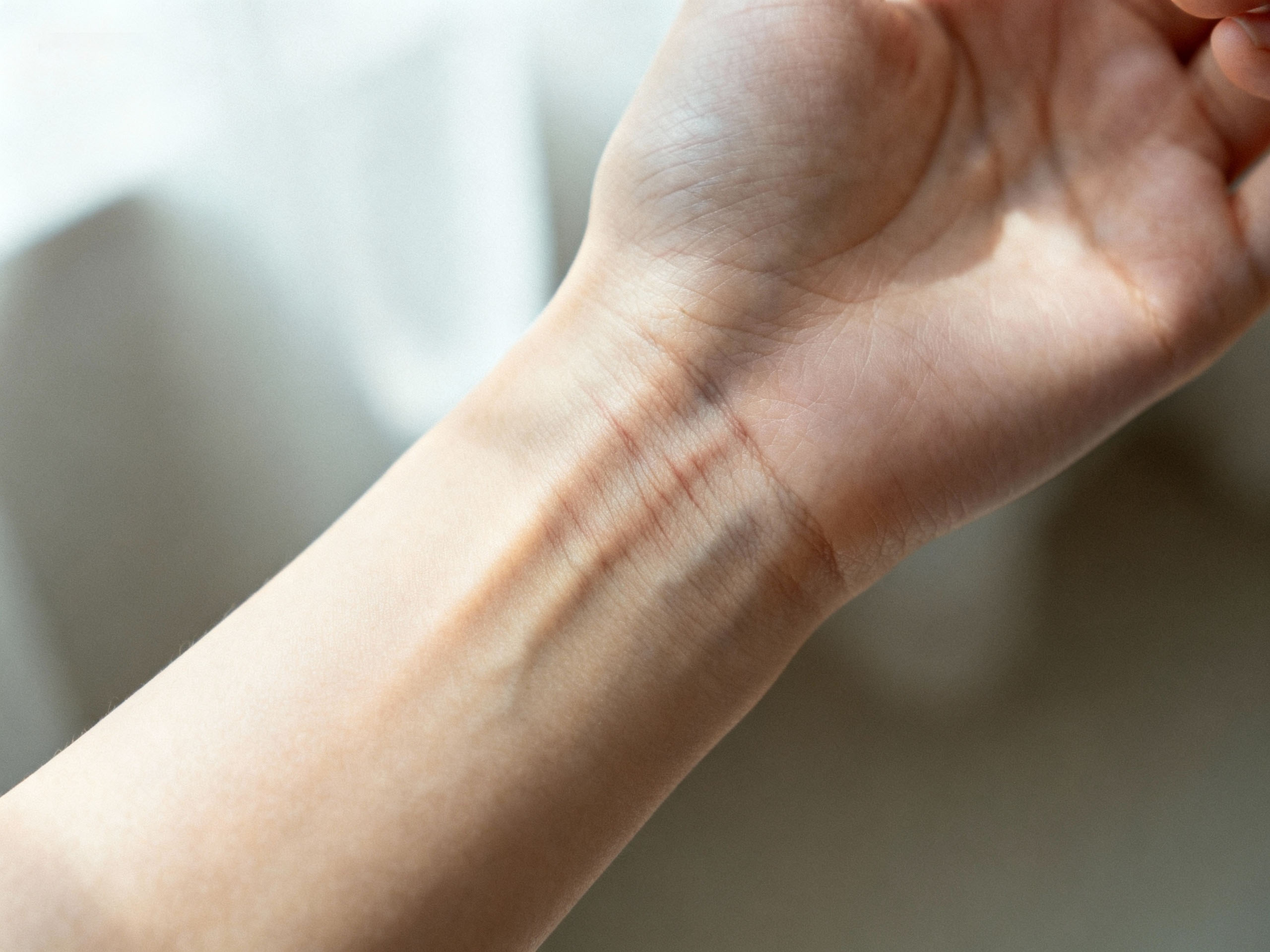 Vein Undertone Test Vein color undertone test on wrist