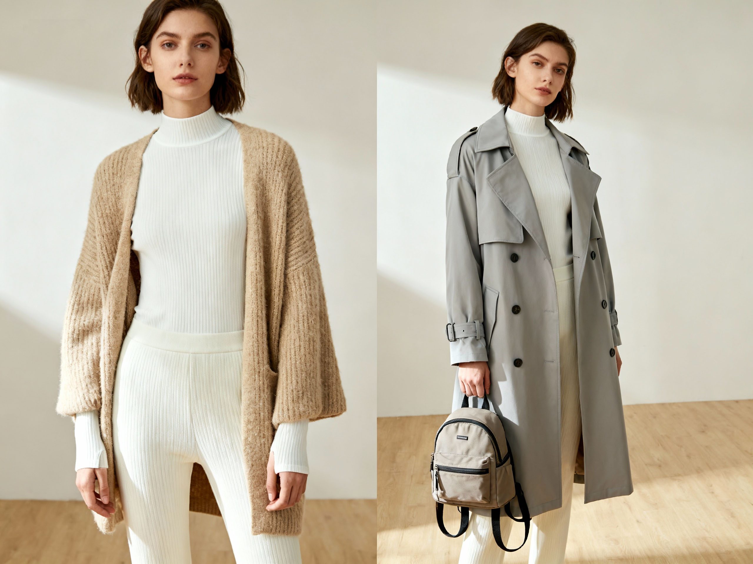 Layered outfit planned for weather changes